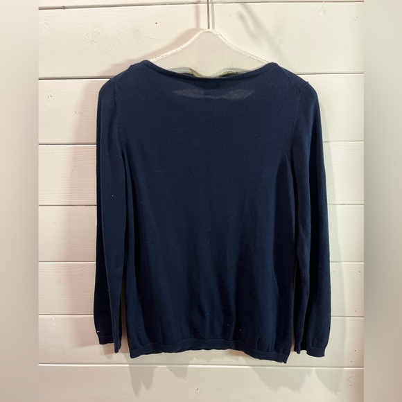 💙 TOMMY HILFIGER – L – Navy blue beaded sweater - Picture 5 of 7